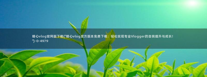 糖心vlog苏美：糖心vlog官网版下载(\