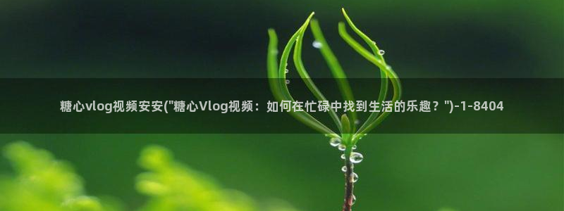 糖心vlog官方网站名：糖心vlog视频安安(\