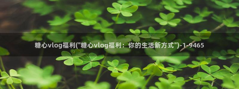 糖心vlog过期米线线：糖心vlog福利